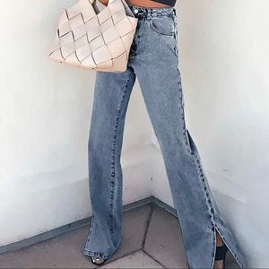 Size Small 6 Jeans with side slit